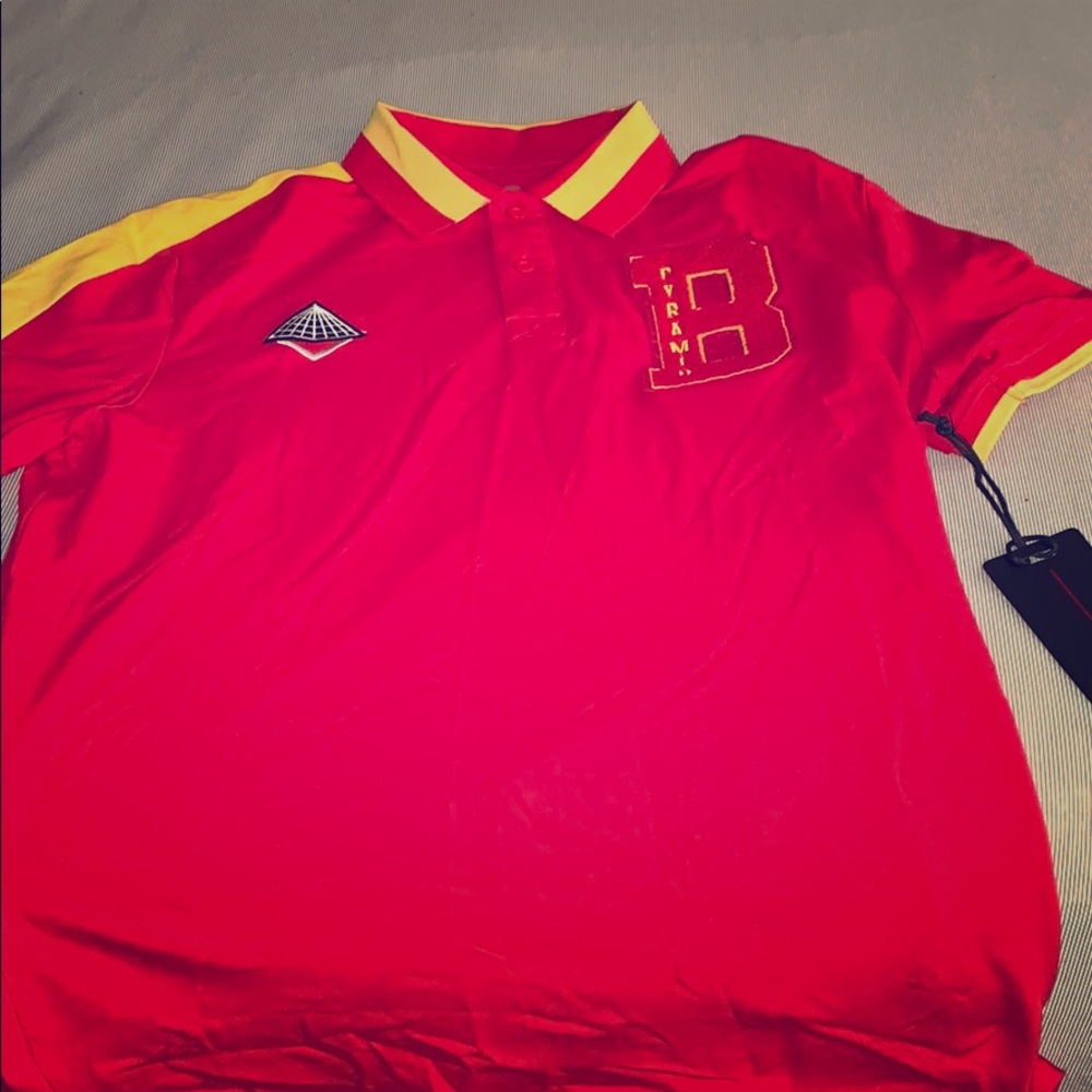 Red and yellow polo
